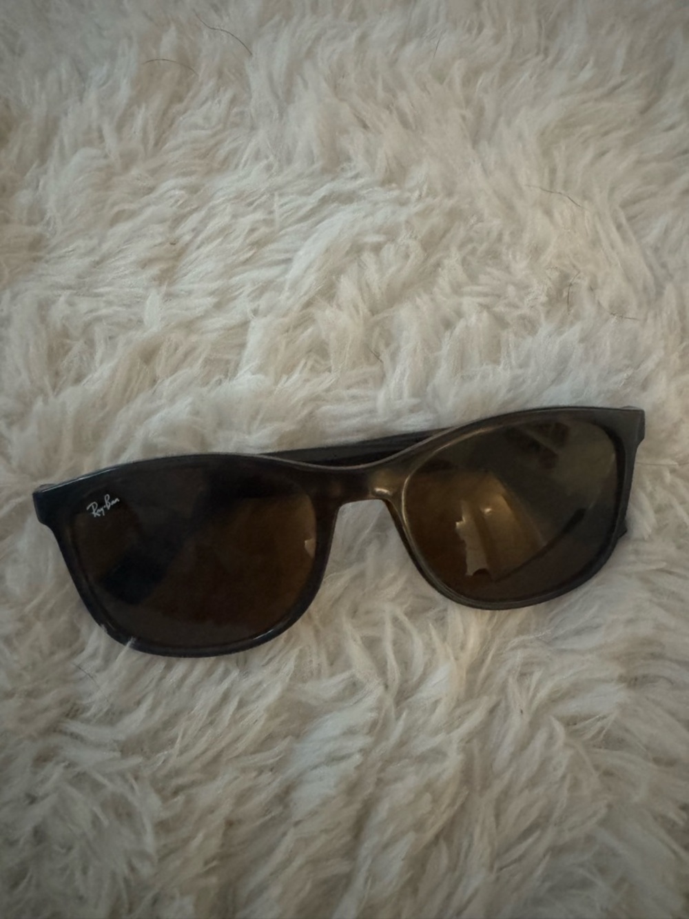 Ray-Ban Black Frame with Brown Lenses Sunglasses